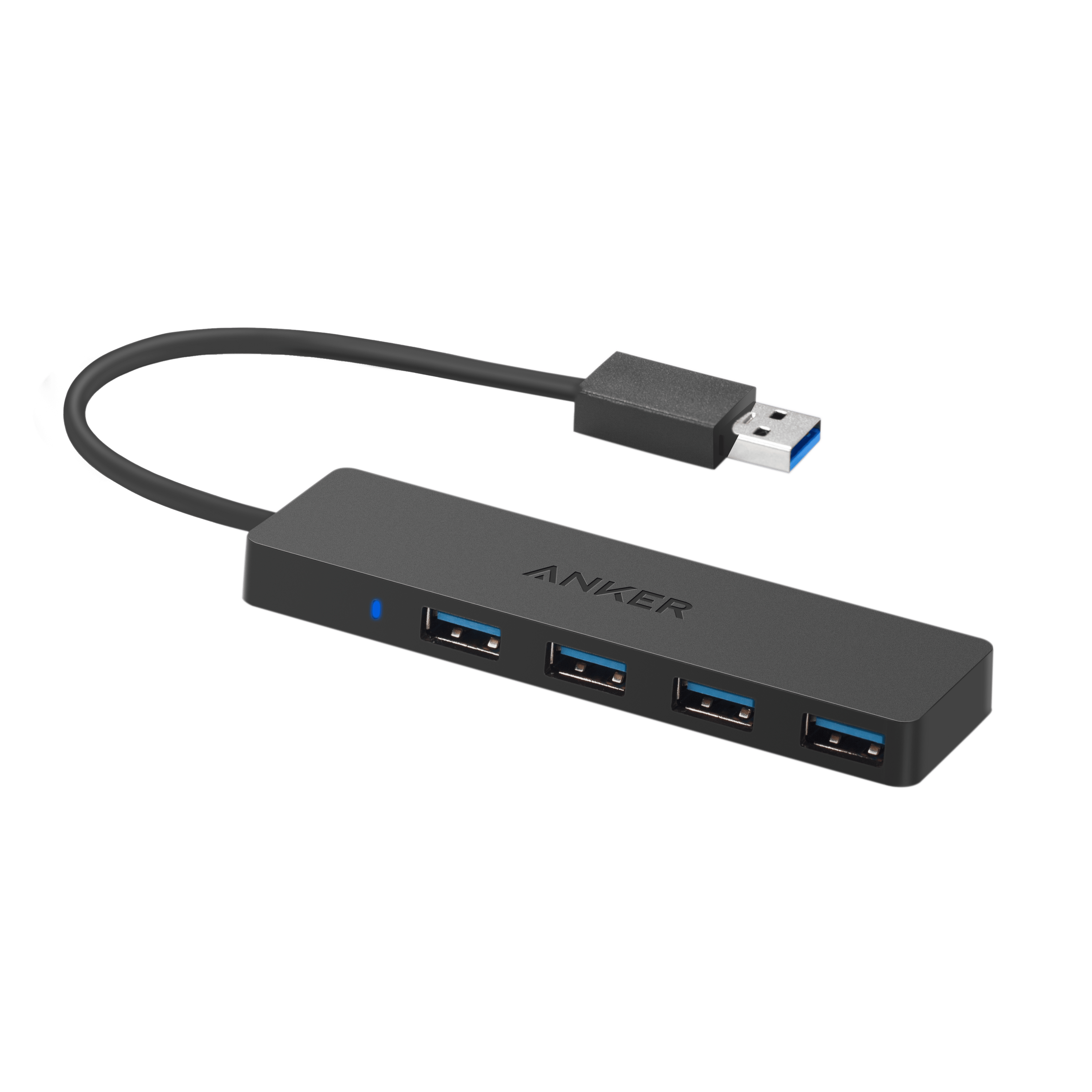 Anker USB hub with four ports for fast data