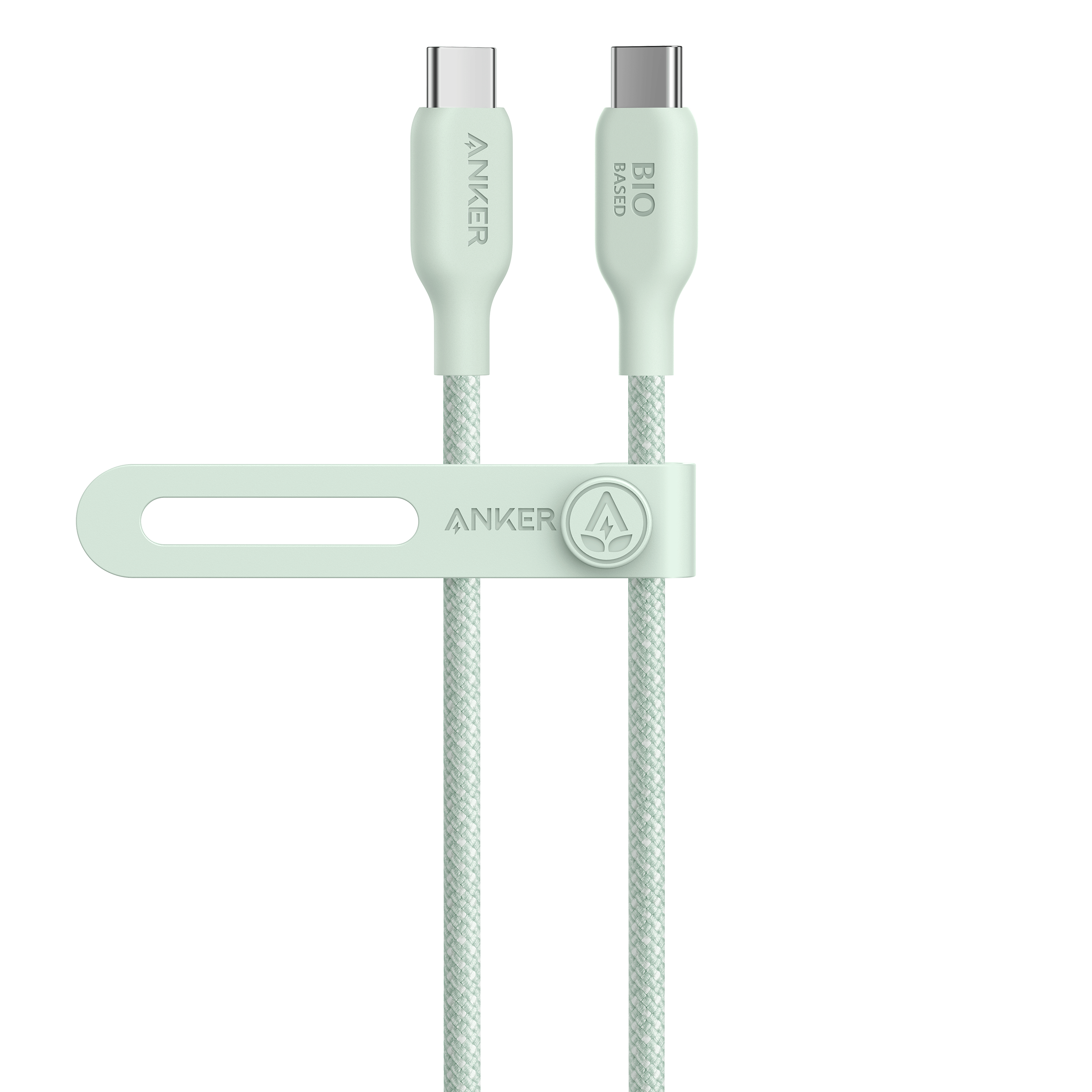 Anker 543 USB-C to USB-C Cable (Bio-Braided) R2 3 ft / Buds Green