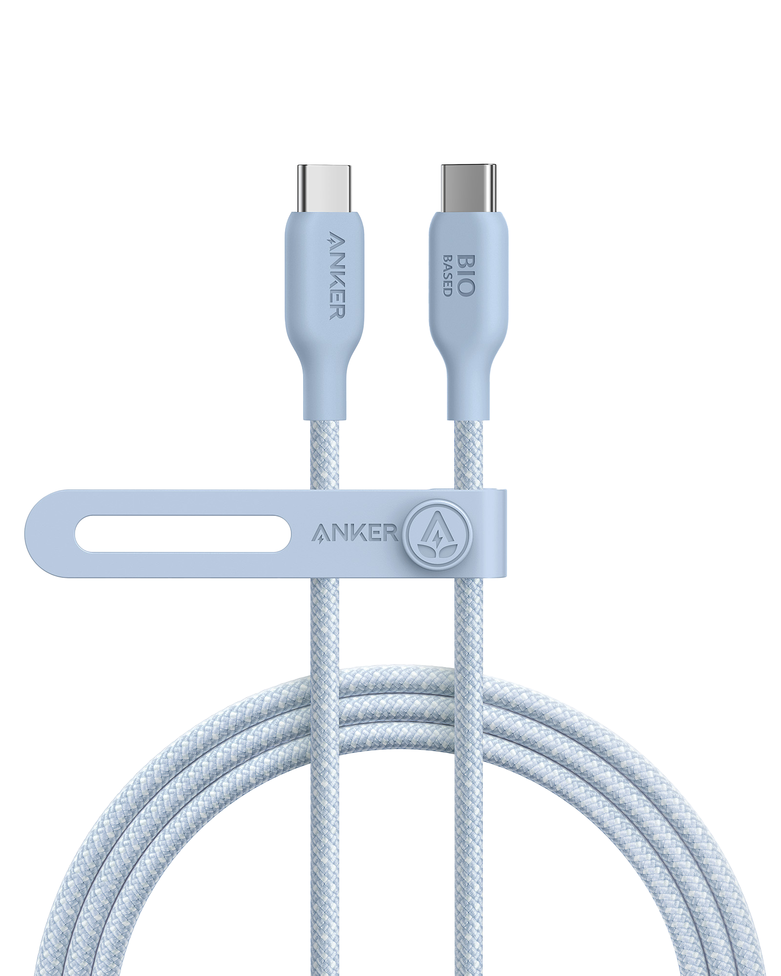Anker 543 USB-C to USB-C Cable (Bio-Braided) R2 6 ft / Ice Lake Blue
