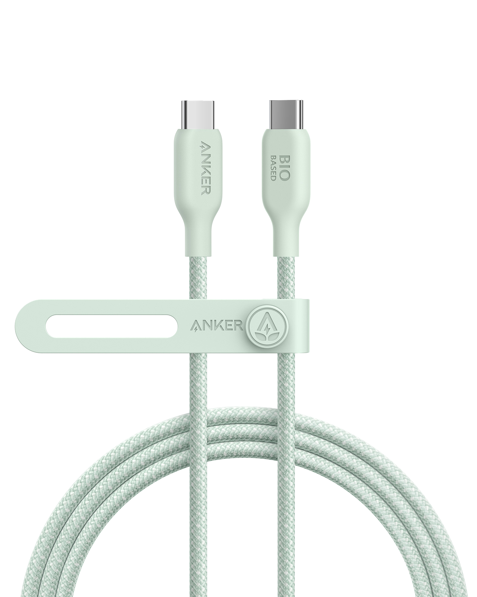 Anker 543 USB-C to USB-C Cable (Bio-Braided) R2 6 ft / Buds Green
