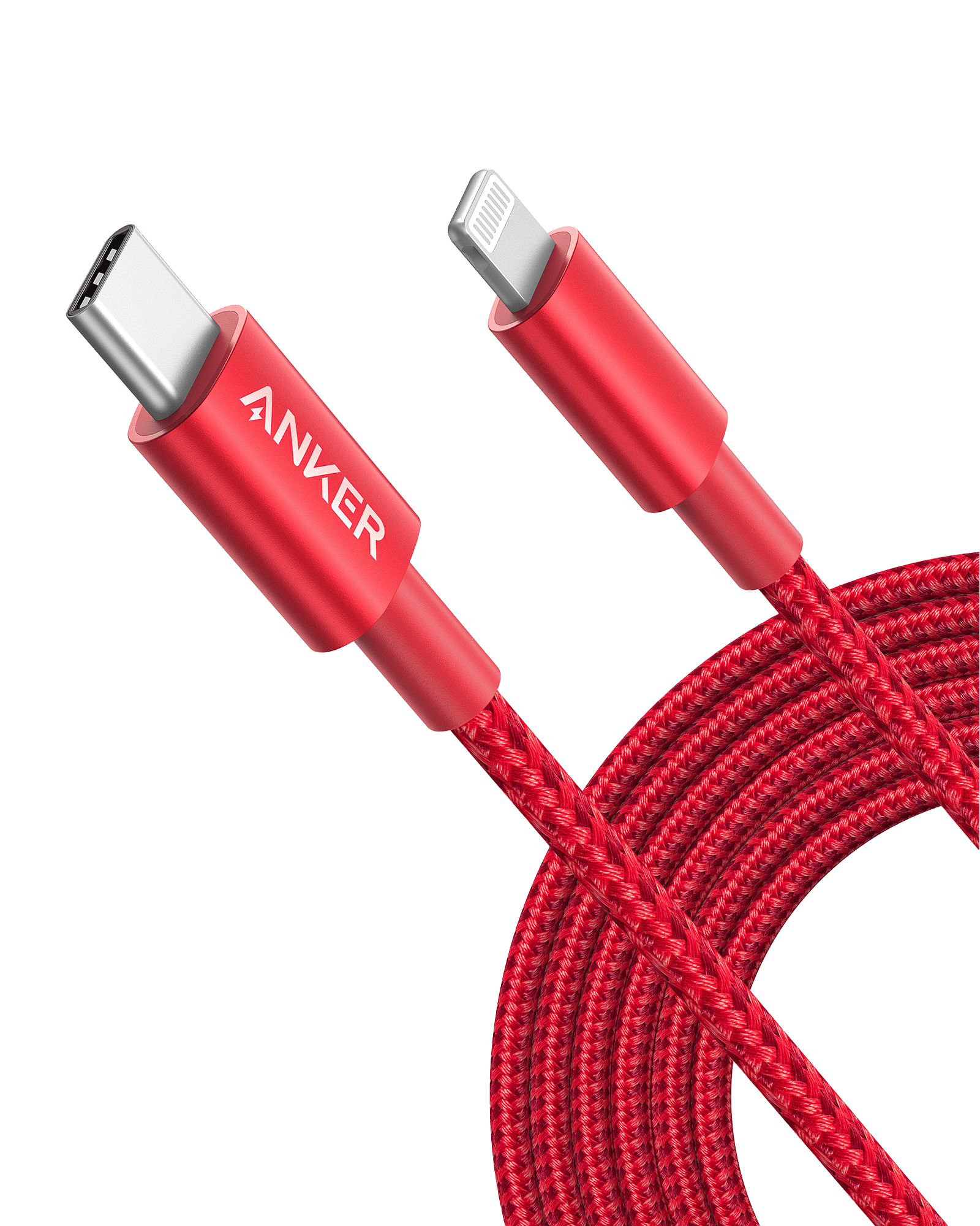 Anker 331 USB-C to Lightning Cable R8 Red / 10ft
