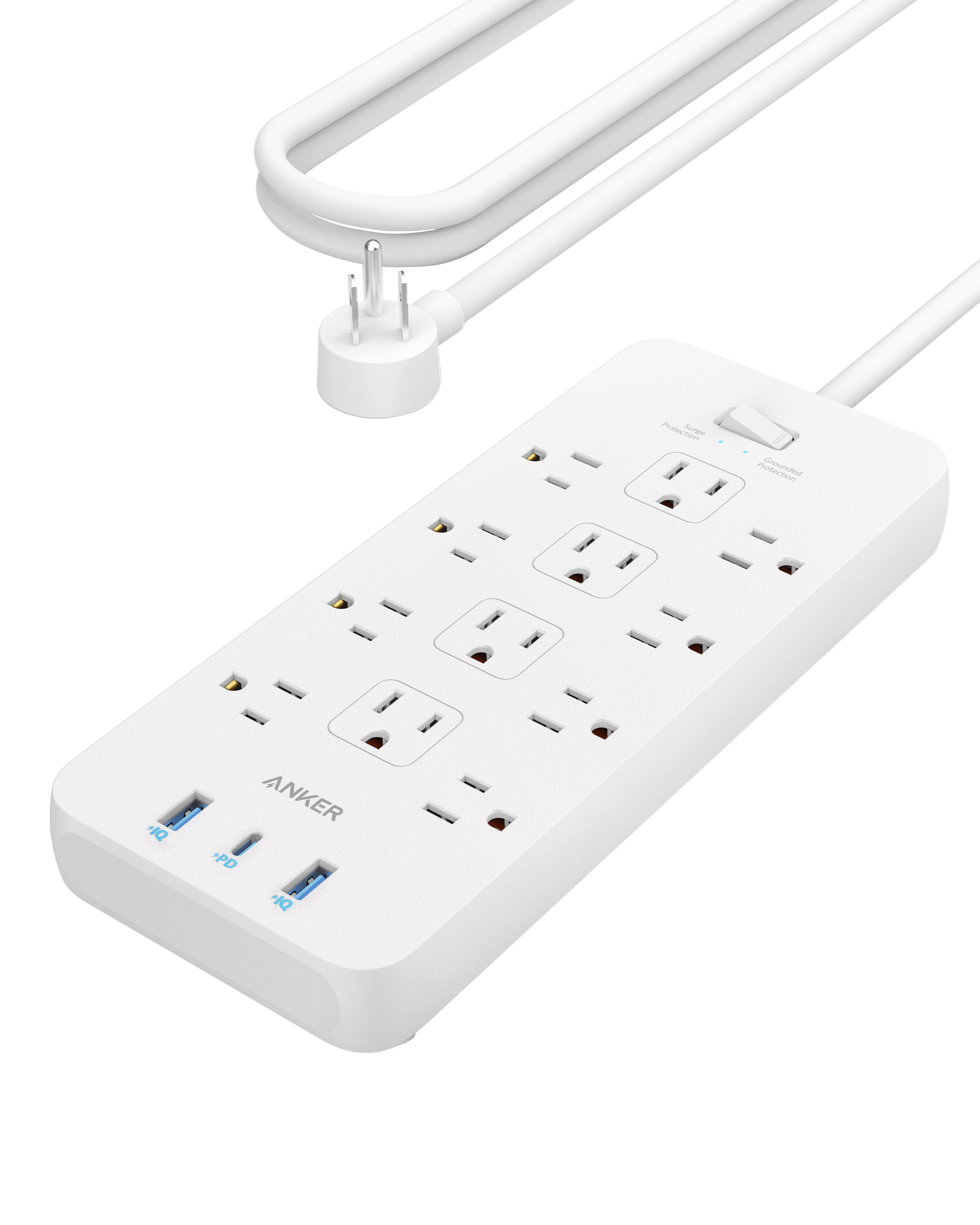 Anker power strip with multiple outlets for surge protection