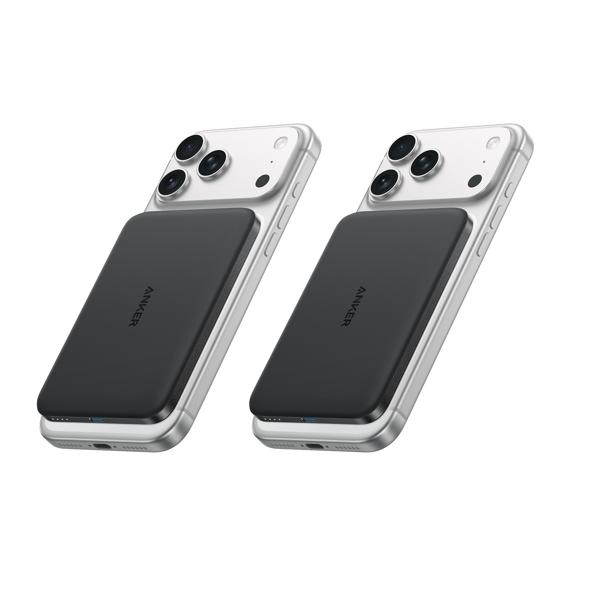 Anker Nano Power Bank (5K, MagGo, Slim) K5 Black | 2-Pack