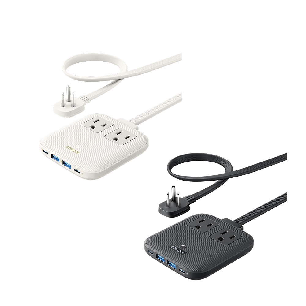 Anker Nano Charging Station (6-in-1, 67W) 2-Pack J8 Black+White