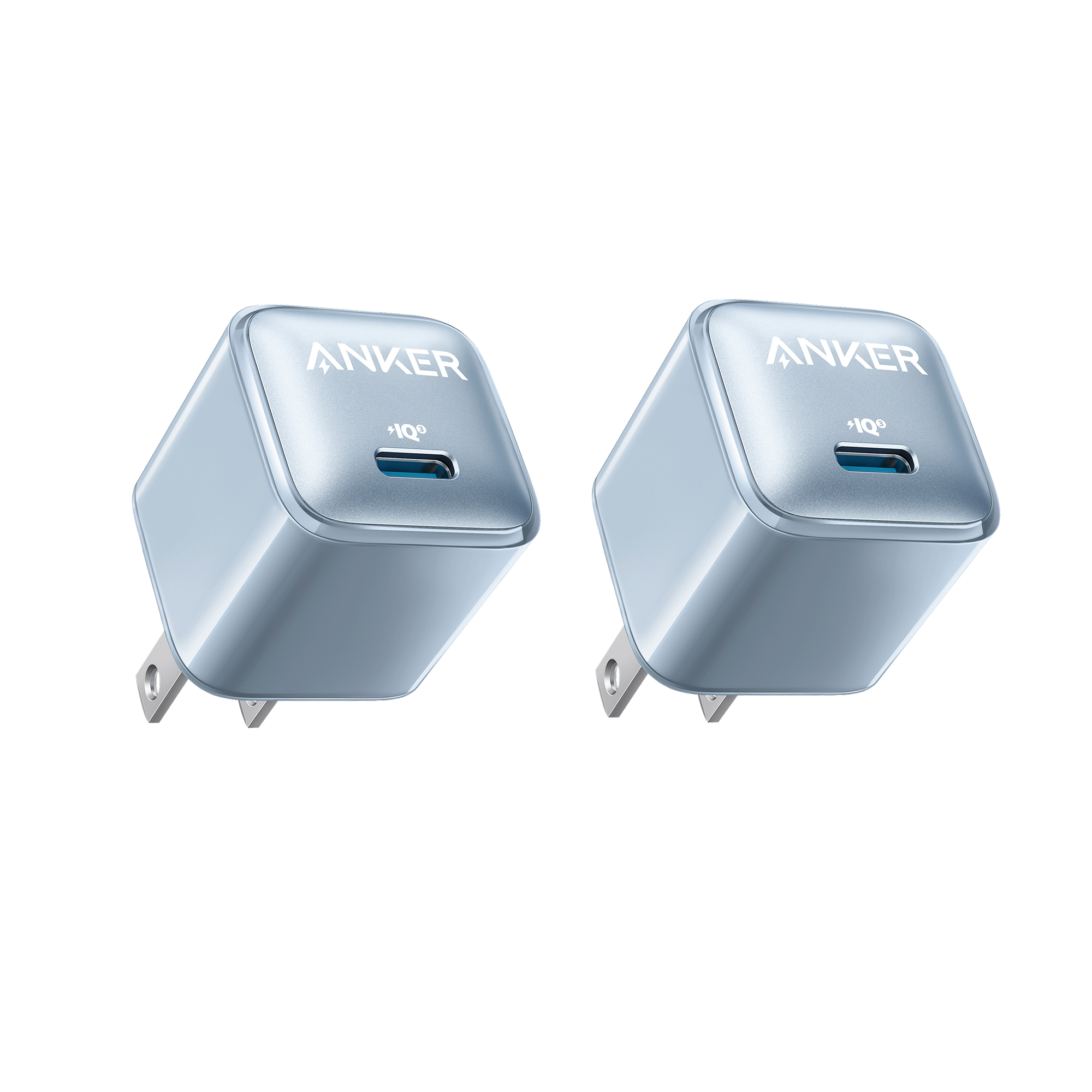 Anker Nano Pro Charger (20W) 2-Pack F9 Misty Blue