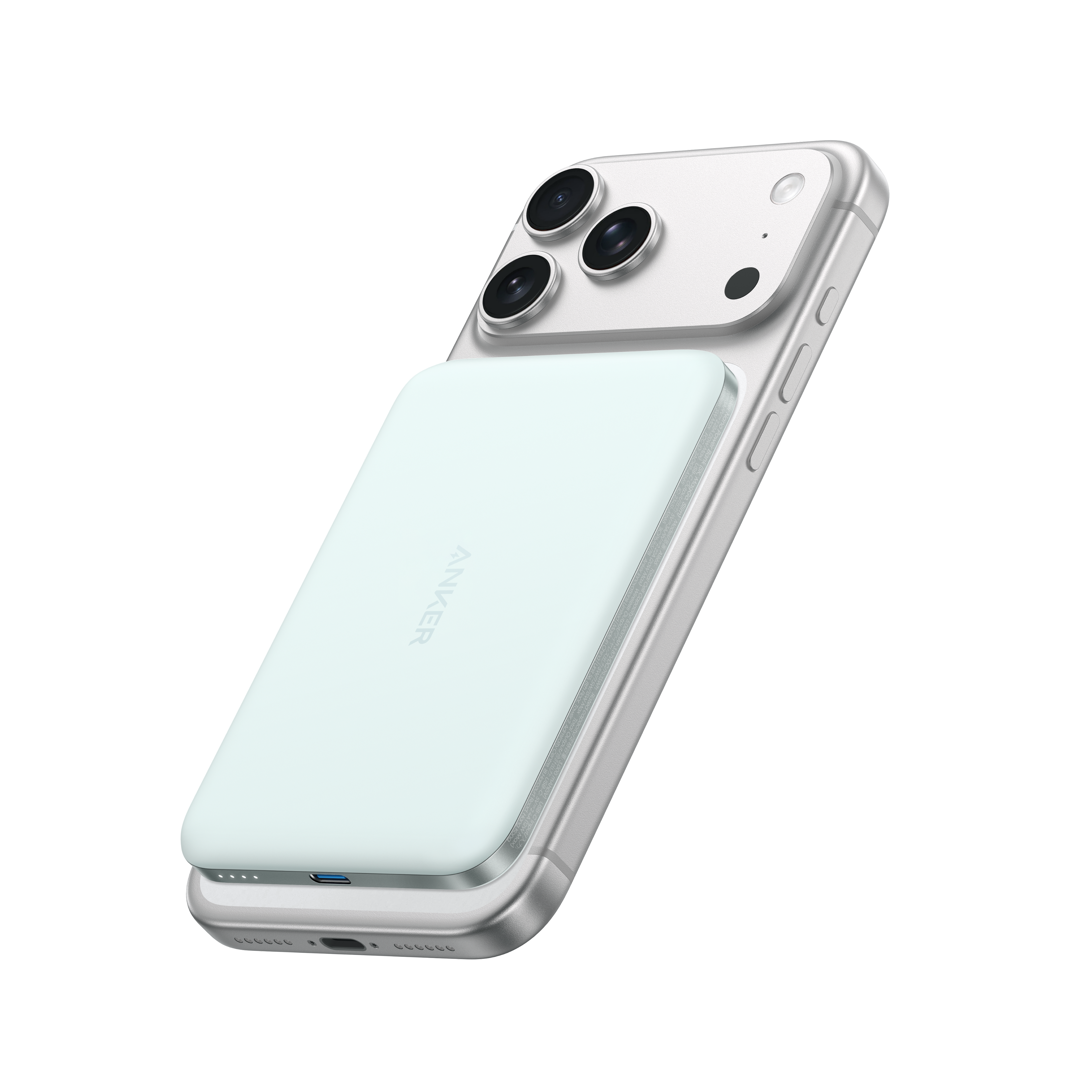 Anker Nano Power Bank (5K, MagGo, Slim) | Customizable I6 Teal Oasis